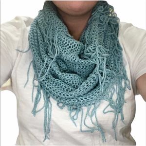 Fringe Tube Scarf NWOT